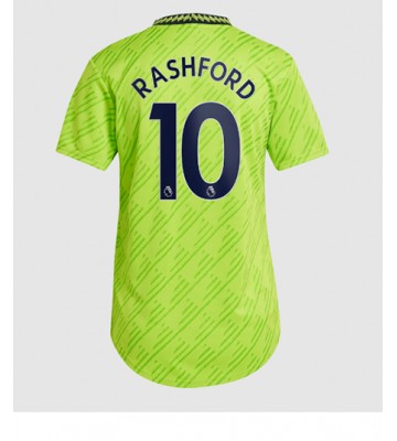 Manchester United Marcus Rashford #10 Tredjedrakt Kvinner 2022-23 Kortermet